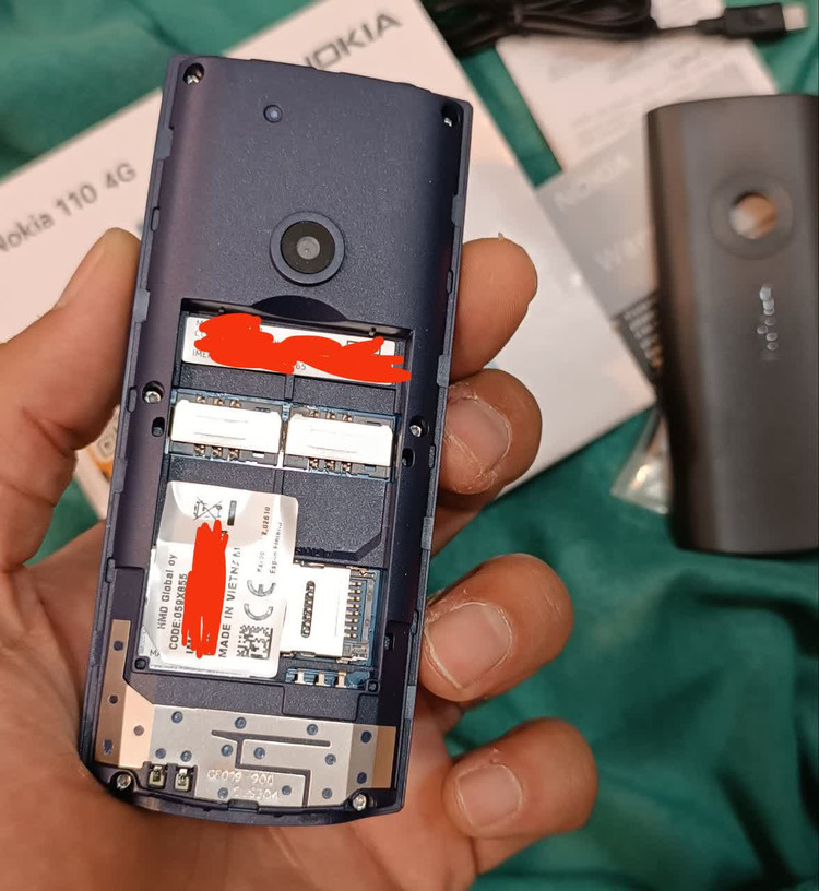 گوشی نوکیا 110 2023 | 4G / ظرفیت 16 مگابایت / رام 8 / اصلی ساخت ویتنام/ ریجستر دائم با کد همتا